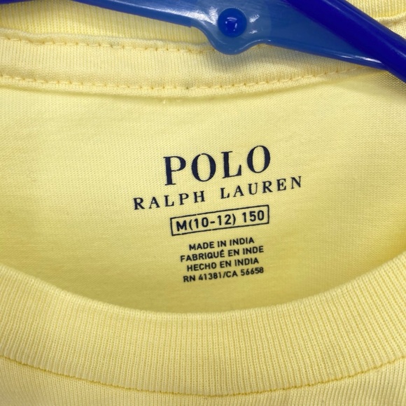 Polo Ralph Lauren Boys Short Sleeve Yellow T-Shirt - Picture 4 of 6